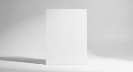 Blank business card mockup on white background. 3D renderingの素材