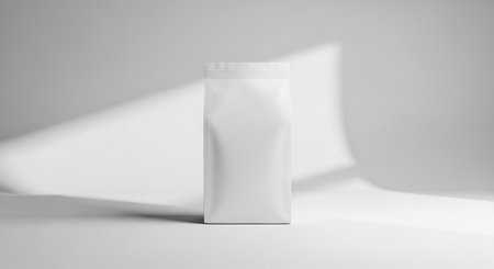 Blank white cosmetic tube mockup on white background. 3D renderingの素材