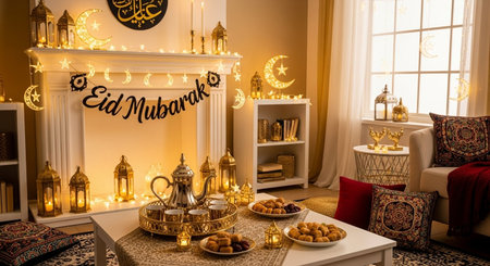 Eid Al Adha - the Muslim feast of the holy month of Ramadanの素材