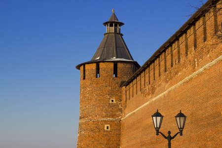 The kremlin tower in Nizhniy Novgorodの写真素材