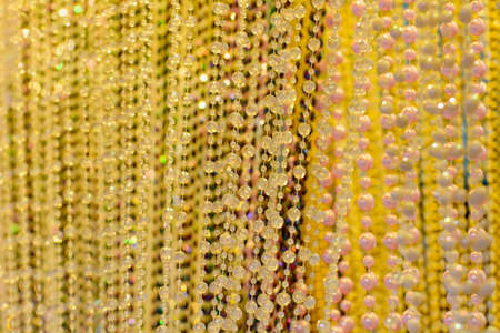 Bead curtain striking looksの写真素材