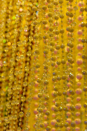 Bead curtain striking looksの写真素材