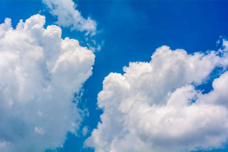 The sky is blue and bright