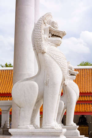 Wat Benchamabophit in Bangkok, Thailandの写真素材