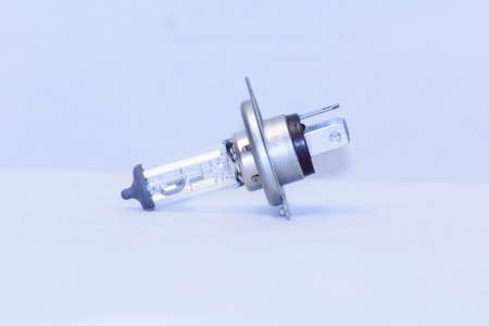 The 12V Halogen Lamp on a white backgroundの写真素材