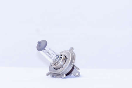 The 12V Halogen Lamp on a white backgroundの写真素材