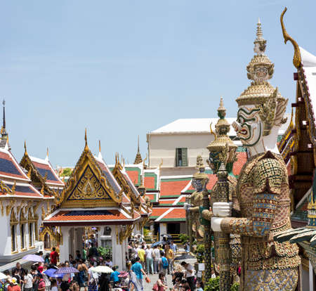 Wat Phra Kaew is a landmark of the Thailand.のeditorial素材