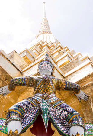 Wat Phra Kaew is a landmark of the Thailand.の写真素材