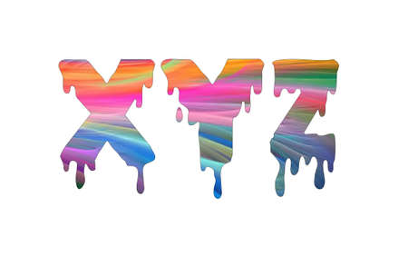 Abstract pattern on english characterの写真素材