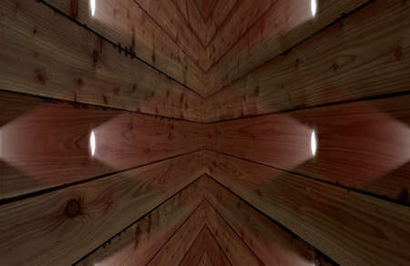 Wood texture  downlightの写真素材