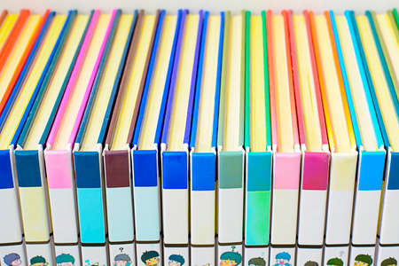 The books for children on a white background.の写真素材