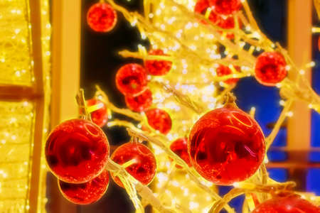 Ball  Blur colorful abstract light bokeh background.