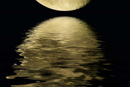 Moon and shadows.の写真素材