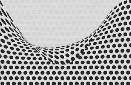 Abstract black circles with background illustration innovation.の写真素材