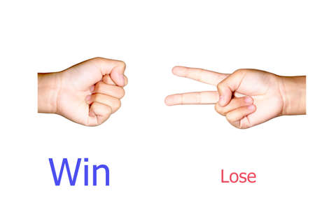 Rock Paper Scissors or Scissor Paper Rock.の写真素材