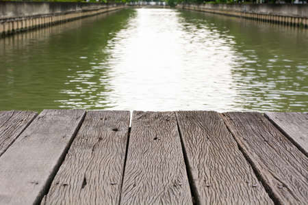 The wooden bridge used for small canal crossing.