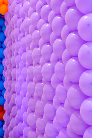 The multicolored balloons for decoration in the carnival.の写真素材