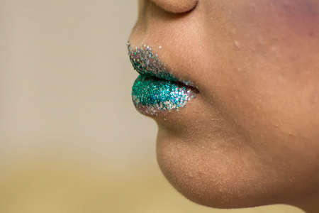 The makeup to go to a fancy work.の写真素材