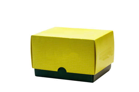 A small gift box isolated on a white background.