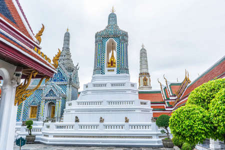 One landmark of Wat Phra Kaew in Bangkok, Thailand. A place everyone in every religion can be viewed.のeditorial素材