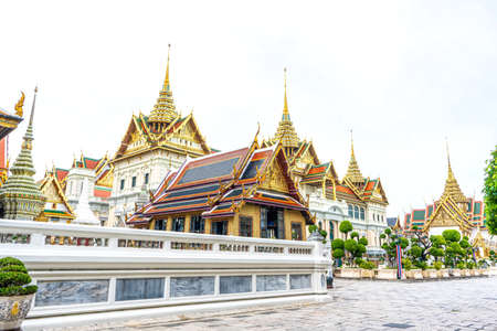 One landmark of the Grand Palace is a complex of buildings at the heart of Bangkok, Thailand.のeditorial素材
