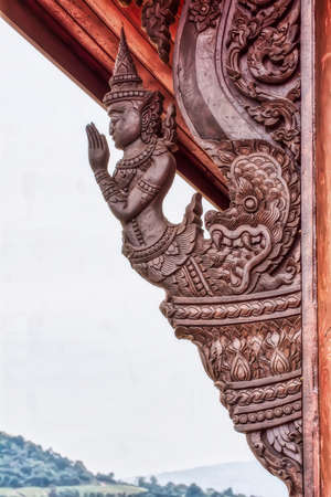 One landmark of Wat Pahuaylad in province Loei, Thailand. A place everyone in every religion can be viewed.のeditorial素材