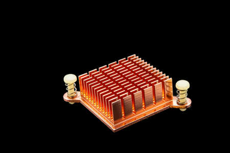Copper heatsink to release heat from the chipset.