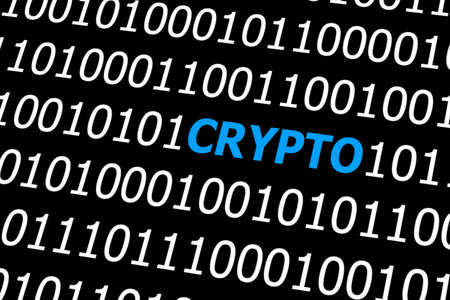 The cryptography in binary code.の写真素材