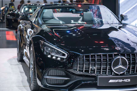 Nonthaburi, Thailand - DEC 3, 2019: Car stereo at The 36th Motor Expo Thailand 2019 at IMPACT Arena,...