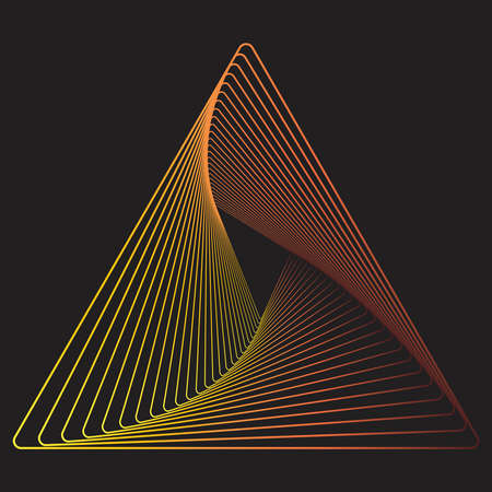 The triangle overlap on a black background.