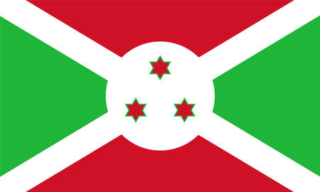 Abstract Flag of Burundi. Vector illustration.のイラスト素材
