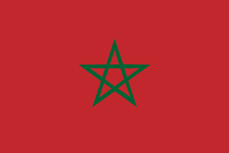 Abstract Flag of Morocco. Vector illustration.のイラスト素材