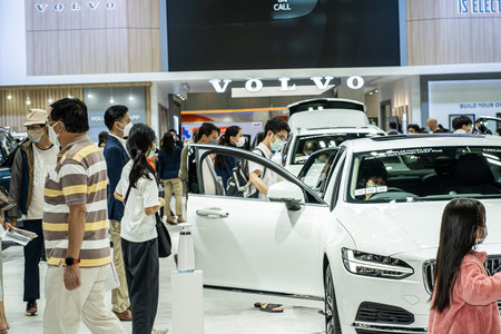 Nonthaburi, Thailand - DEC 4, 2021 - Car at The 38th Motor Expo Thailand 2021 at IMPACT Arena, Muang Thong Thani, Nonthaburi, Thailand.のeditorial素材