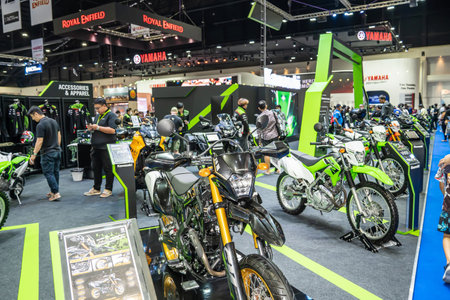 Nonthaburi, Thailand - APR 2, 2023 Motorcycle at The 44th Bangkok international motor show 2023 at...