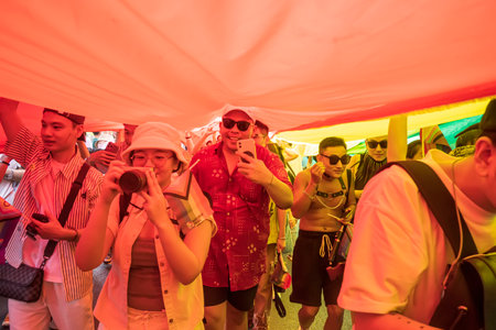Bangkok, Thailand - JUN 4, 2023 Siam Center The World of Freedom and Pride 2023, The short action...