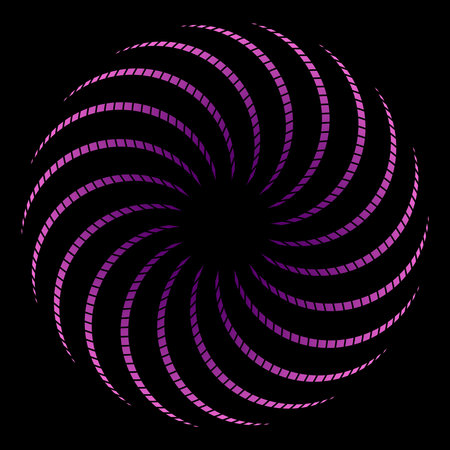 The abstract vibrant spiral of colorful geometric patterns.のイラスト素材