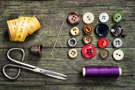 accessories for sewingの写真素材