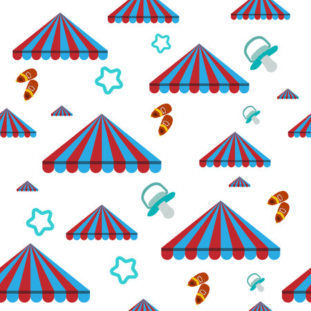 prism tent pattern with baby's shoes and pacifier perfect for gift wrapping for toddler