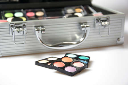 Beauty Case with Eye Shadow Paletteの写真素材