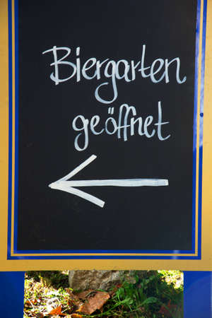 beergarden in Munichのeditorial素材