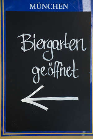 beergarden in Munichのeditorial素材