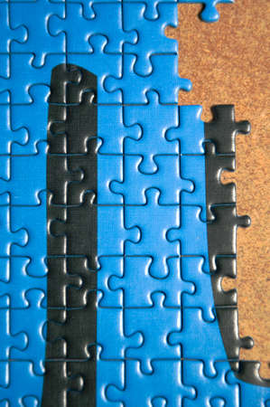 detail of puzzleの写真素材