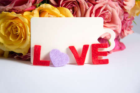 flower and notesの写真素材