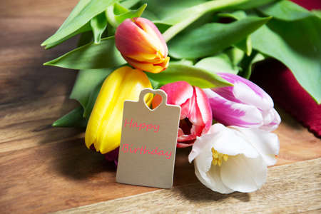 colourful decoration of greeting card の写真素材