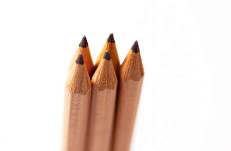 Pencils isolated in white の写真素材