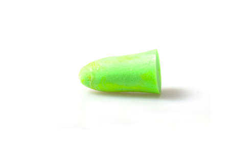 ear plug isolated in white の写真素材