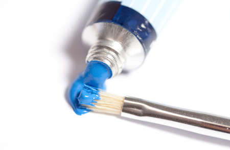 Colorful acrylic paintsの写真素材