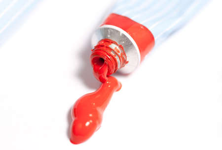 Colorful acrylic paintsの写真素材