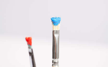 Colorful acrylic paintsの写真素材