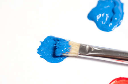 Colorful acrylic paintsの写真素材